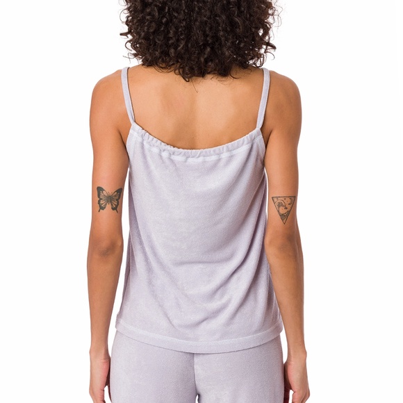 Suvi NYC women's 2-piece short and tank top pajama set . Terry Cotton - Picture 4 of 12
